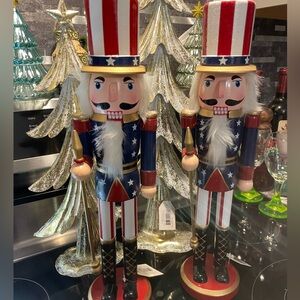NWT 15” Rare Patriotic Uncle Sam Wood Nutcracker